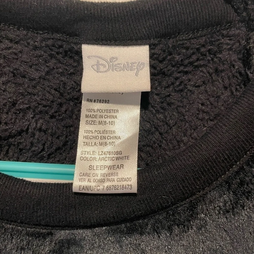 Disney Sleepwear‎ Velvet Long Sleeve Top Medium